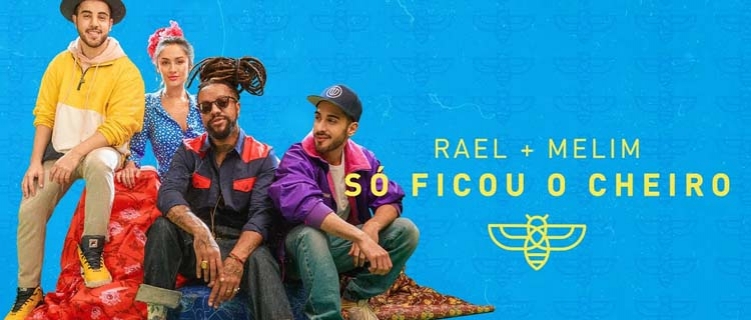 Rael lança colorido clipe de parceria com Melim “Só Ficou o Cheiro”