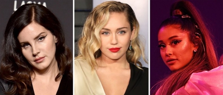 Ariana Grande, Miley Cyrus e Lana Del Rey se divertem nos bastidores do clipe de “Don’t Call Me Angel”