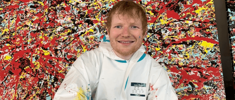 Ed Sheeran pinta quadros de mais de R$ 6 mil para ação beneficente