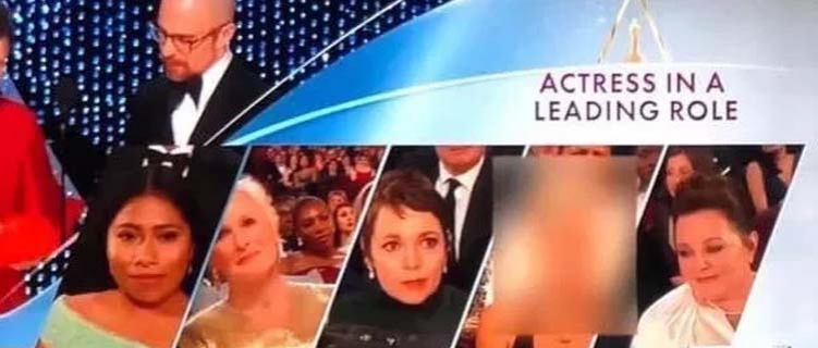 WTF! Emissora de TV chinesa borra rosto de Lady Gaga e corta performance durante transmissão do Oscar