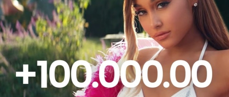 Ariana Grande bate 100 milhões de acessos em “thank u, next” em três dias